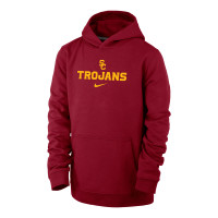 USC Trojans Youth Boys Nike Cardinal Club Fleece Pullover Hoodie